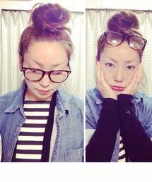 no brand | でこピカ丸鼻ヤン眉。たまにはメガネなし。(その他)