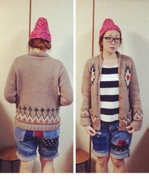 no brand | ニット カウチン(その他アウター)