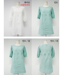 刺しゅう入りでラブリー♪パンチング加工のエンゼルブラウス☆(シャツ/ブラウス)