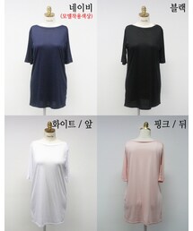 リップネック5分袖Tシャツ(Tシャツ/カットソー)