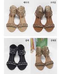 メランジミックスサンダル(サンダル)