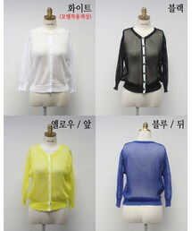 メッシュ編みの夏カーディガン(カーディガン/ボレロ)