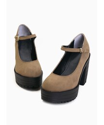 厚底メリージェーンパンプス(パンプス)