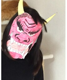 節分の赤鬼お面 | アクセサリー