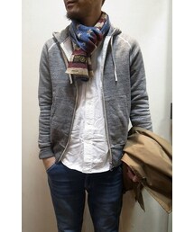 JIGSAW | JIGSAW/ジグソー MELANGE FLEECE ZIP HOODY(スウェット)
