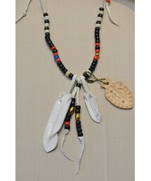 Rooster King &Co | Rooster King&co./ルースターキング　Leather Feather &Beads Necklace(ネックレス)