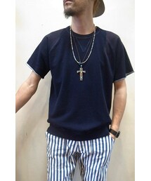 JIGSAW | JIGSAW/ジグソー　INDIGO FLEECE CREW NECK PUUL-OVER(Tシャツ/カットソー)