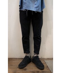 OLD PARK | OLD PARK　オールドパーク　TAPERED JEANS　BLACK(デニムパンツ)