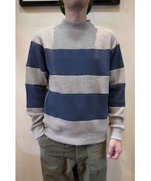 Jackman | JACKMAN　ジャックマン JM7753 Waffle Midneck Border(Tシャツ/カットソー)