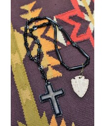 Rooster King &Co | Rooster King&co./ルースターキング　 Black Cross Rosario Necklace(ネックレス)