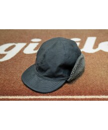 HIGHER/ハイアー　 CORDLANE HUNTER CAP（BLACK)(キャップ)