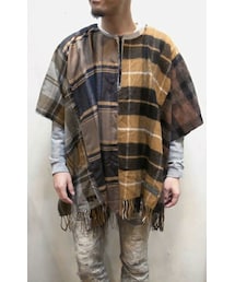 OLD PARK | OLD PARK/オールドパーク　SCARF PONCHO(ニット/セーター)