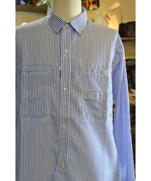 mellow people | mellow people/メローピープル Deck Over Shirts(BLUE)(シャツ/ブラウス)