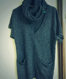 no brand | ロングニット×スヌード(ニット/セーター)