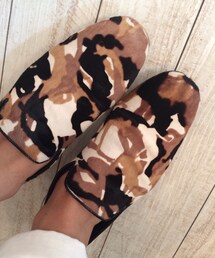 JIMMY CHOO | カモ柄ハラコスリッポン(シューケア用品)