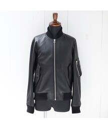 カズキナガヤマ レザーボンバージャケット(その他アウター)