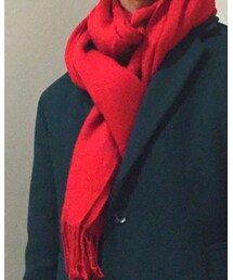 UNIQLO | すっごく赤い(マフラー)