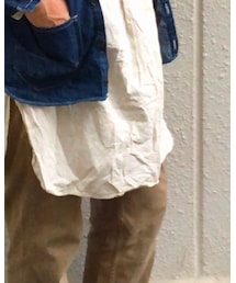 VINTAGE | linen Grand Father Shirt(シャツ/ブラウス)