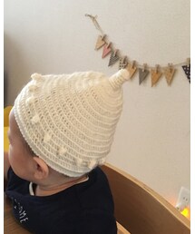 Handmade | ばぁばメイドのどんぐり帽子♡︎ʾʾカラーバリエたくさんあります！(ニットキャップ/ビーニー)