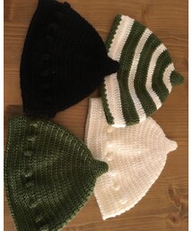 ばぁばメイドです♚﻿ | 私の母（ばぁば）のhandmadeです！(ハンチング/ベレー帽)