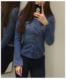 H&M | hm牛仔chens(ノーカラージャケット)