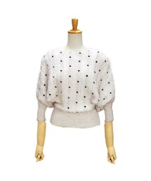 flower | ドットモヘアニット(ニット/セーター)