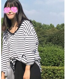 宽松格子t | トップス