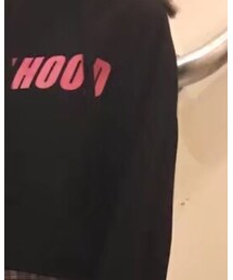 短款印字卫衣 | パーカー