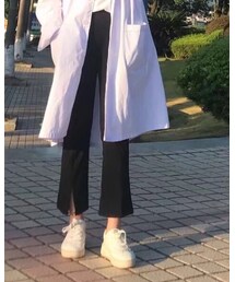西装裤 裤脚开叉 | スラックス