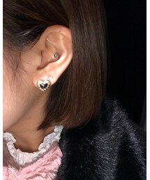 New ピアスホール 👂🏽 | インナーコンク開けて来た！かんわいいの！めんこい！(ピアス（両耳用）)