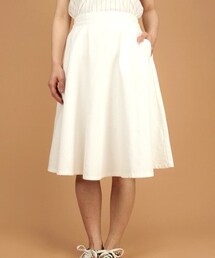 w closet | デニムひざ下丈フレアスカート(デニムスカート)