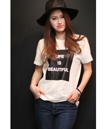 MOUSSY | LIFE IS BEAUTIFUL TSJ(Tシャツ/カットソー)