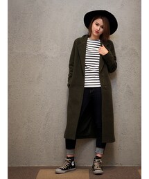 MOUSSY | MOUSSYのBREASTED LONG COAT(チェスターコート)
