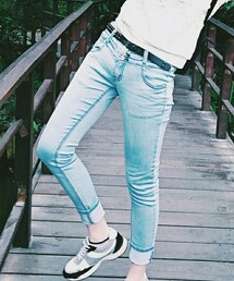 x | デニムパンツ