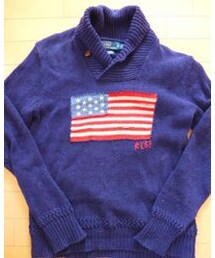 POLO RALPH LAUREN | ポロラルフ・ローレン星条旗柄コットンニット(ニット/セーター)