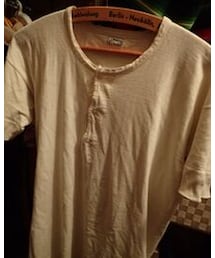 J.C.PENNEY | 30s vintage J.C.PENNEY ヘンリーネックレスΤシャツ
(Tシャツ/カットソー)