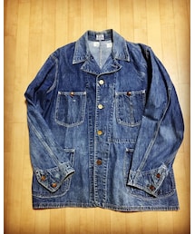 VINTAGE | 30s vintage Lee coverall(91-J) 襟ﾊｳｽﾏｰｸ (カバーオール)