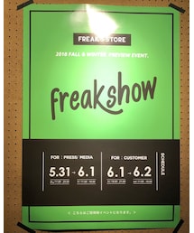 フリークスストア展示会「Freak Show」 | その他