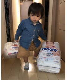 熱あるのに2割引のオムツ運ぶ人 | その他