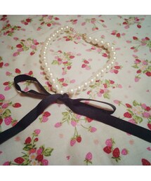 GRL | リボンつきパールチョーカー(ネックレス)