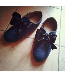 GRL | スエードのリボンシューズ(パンプス)