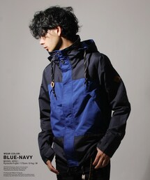 buy11662/都会派アウトドア バイカラー 迷彩 マウンテンパーカー ジャケット(マウンテンパーカー)