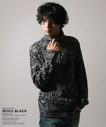 首ゆる オフ タートル ケーブル ニット セーター(ニット/セーター)