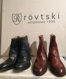 Rovtski | レザーバックジッパースタンダードブーツ(ブーツ)