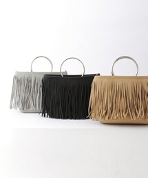 glam city | ボヘミアン風フリンジフープショルダーBAG(ハンドバッグ)