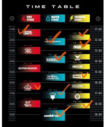 タイムテーブル1日目🎸 | その他