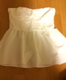 H&M DIVIDED | ペプラムビスチェ(チューブトップ)