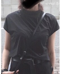 UNIQLO | クレープジャージースタンドカラーT(Tシャツ/カットソー)