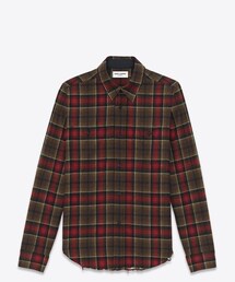 SAINT LAURENT PARIS | Saint laurent paris 2013F/W Flannel check shirt(シャツ/ブラウス)