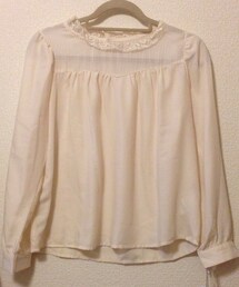 lil nina | レース衿とギンガムチェックブラウス(シャツ/ブラウス)